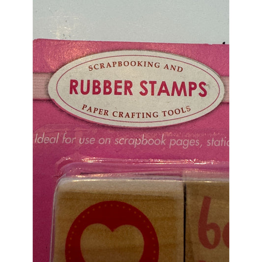 Scrapbooking and Paper Crafting Tools Rubber Stamps Set Valentine Love Be Mine