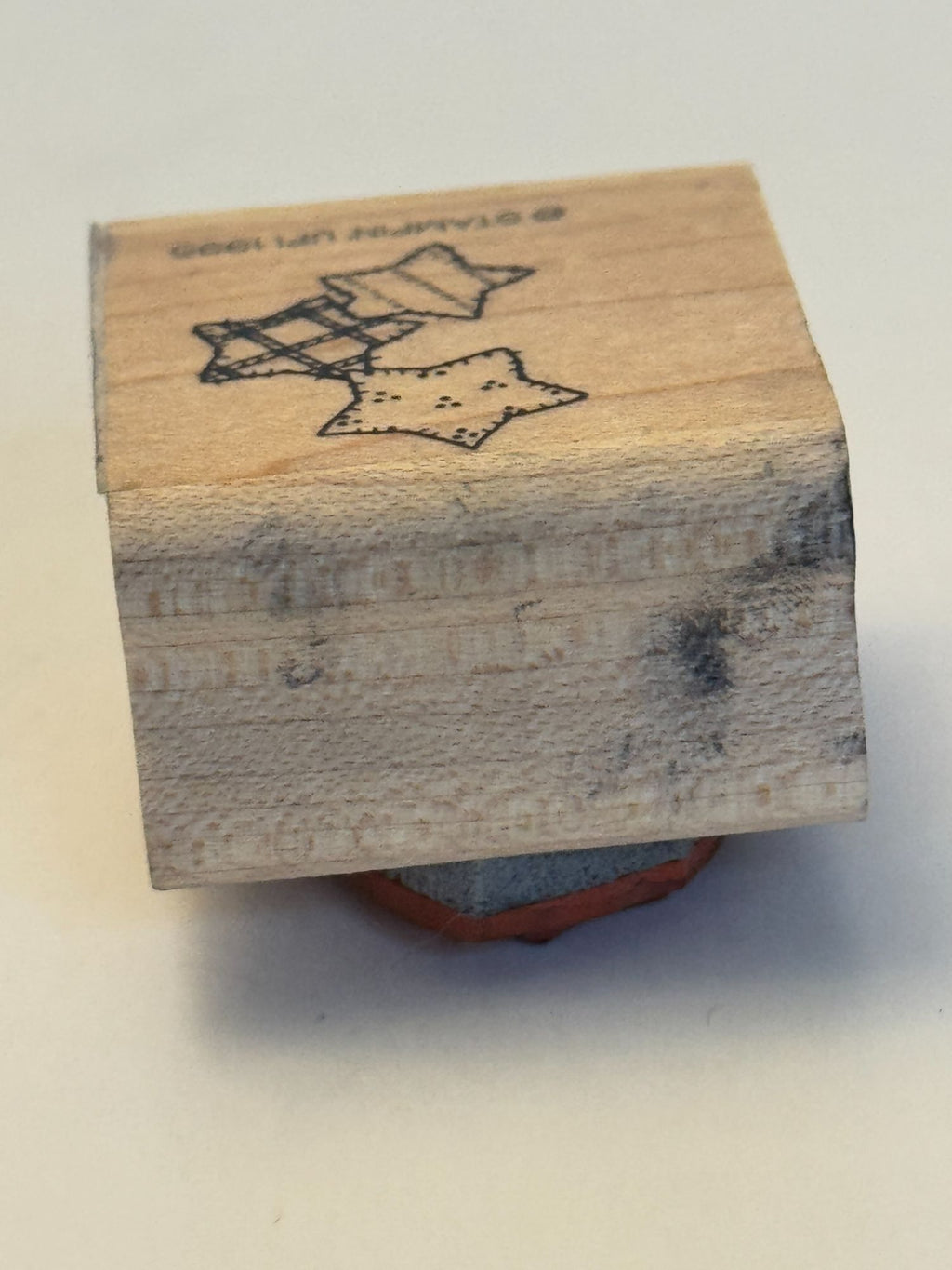 Stampin Up Rubber Stamp Star Trio Patches Country Folk Scrapbooking Cardmaking