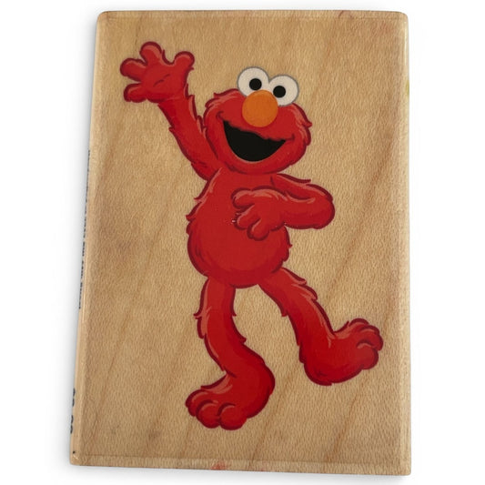 Sesame Street Rubber Stamp Elmo Says Hello Stampabilities Cartoon Character Baby Scrapbooking Craft
