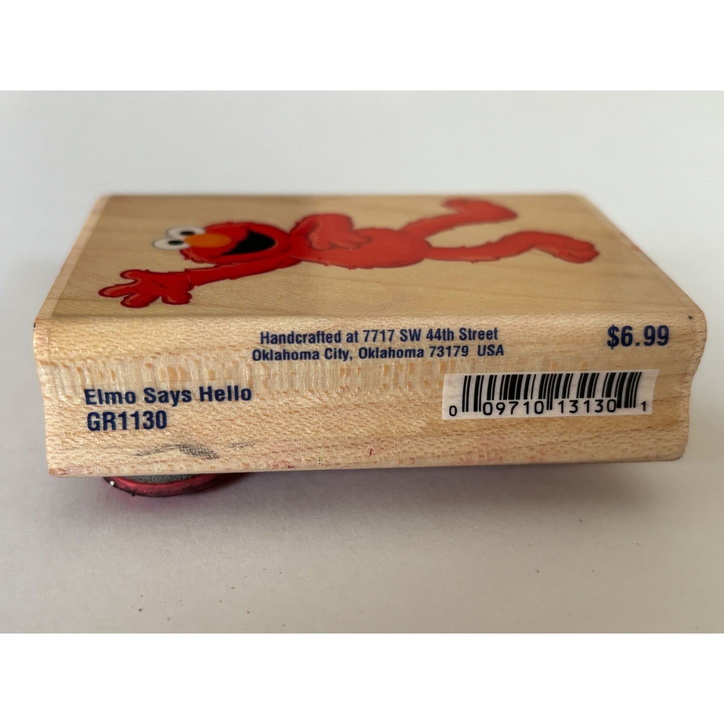 Sesame Street Rubber Stamp Elmo Says Hello Stampabilities Cartoon Character Baby Scrapbooking Craft
