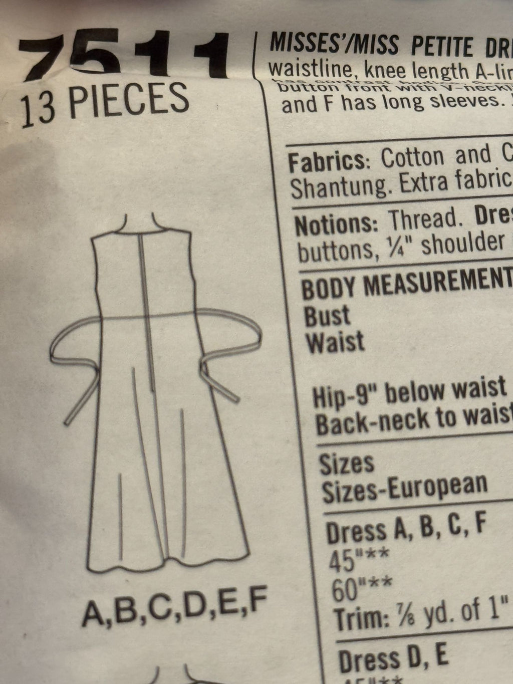 Simplicity Sewing Pattern 7511 Misses Dress Jacket Work Career Easy 18 20 22 UC