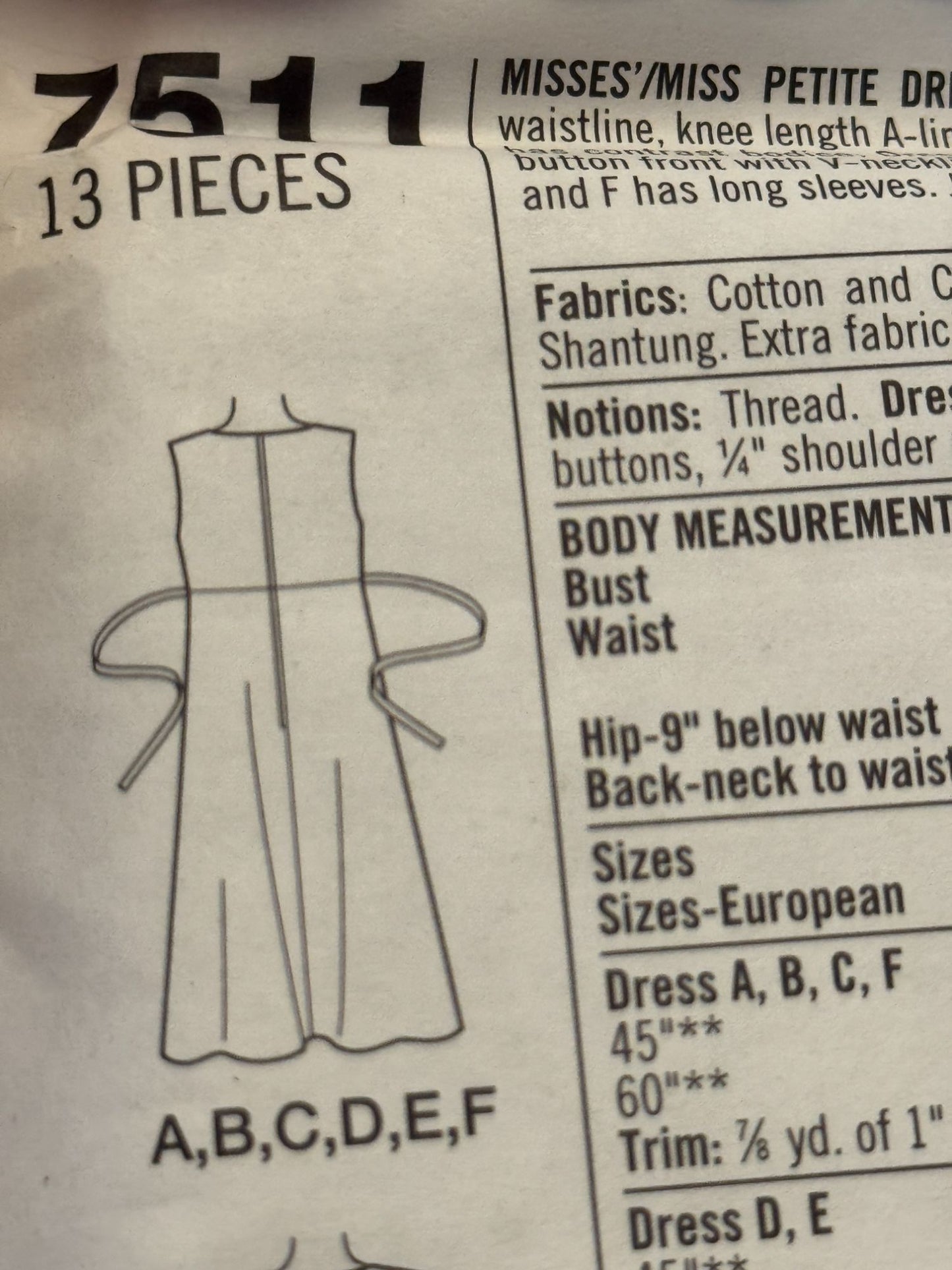 Simplicity Sewing Pattern 7511 Misses Dress Jacket Work Career Easy 18 20 22 UC