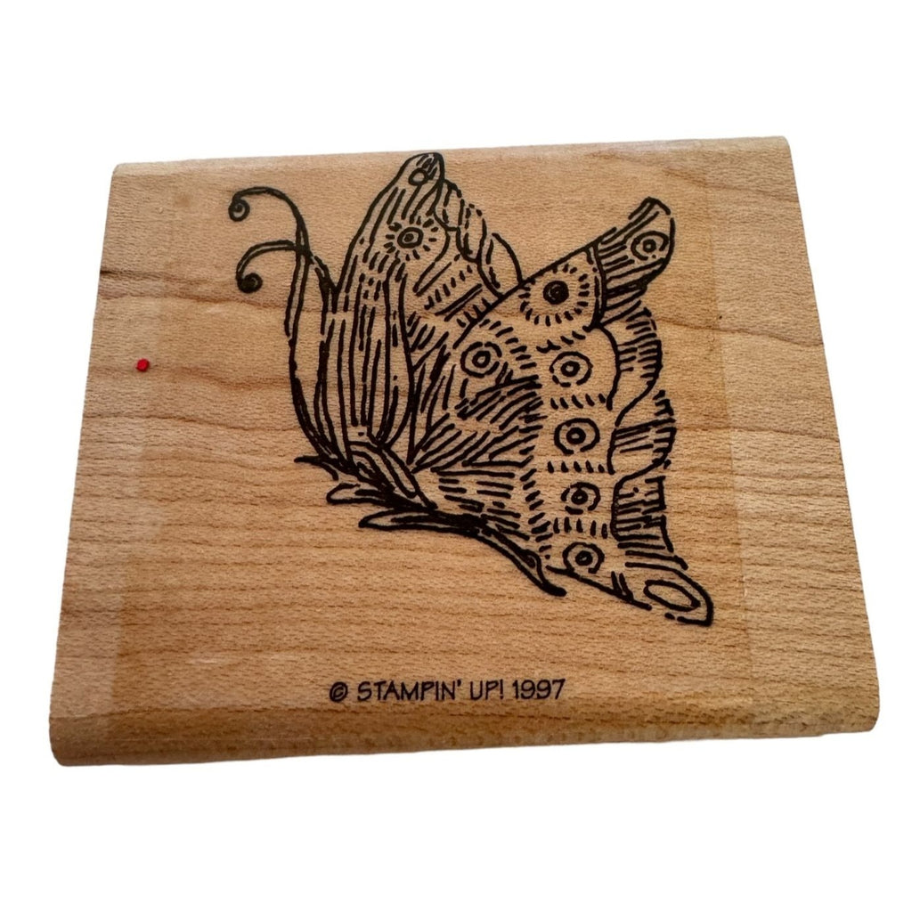 Stampin Up Butterfly Rubber Stamp Flying Spring Garden Friendship Card Making