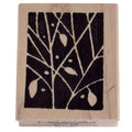 Rubbermoon Rubber Stamp Tree Branches Leaves Nature Craft Cardmaking Botanical Wood Mounted