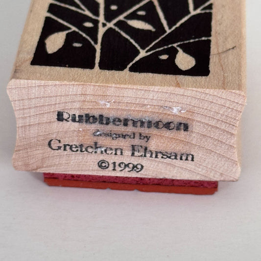 Rubbermoon Rubber Stamp Tree Branches Leaves Nature Craft Cardmaking Botanical Wood Mounted