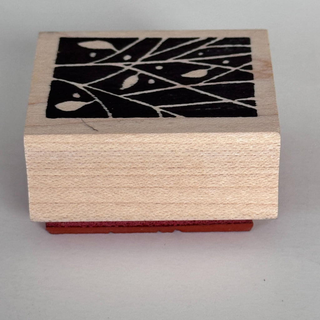 Rubbermoon Rubber Stamp Tree Branches Leaves Nature Craft Cardmaking Botanical Wood Mounted