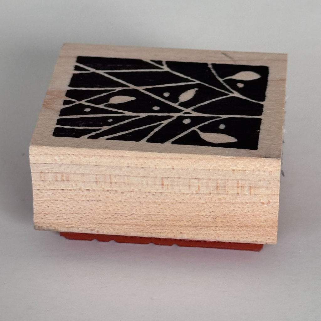 Rubbermoon Rubber Stamp Tree Branches Leaves Nature Craft Cardmaking Botanical Wood Mounted