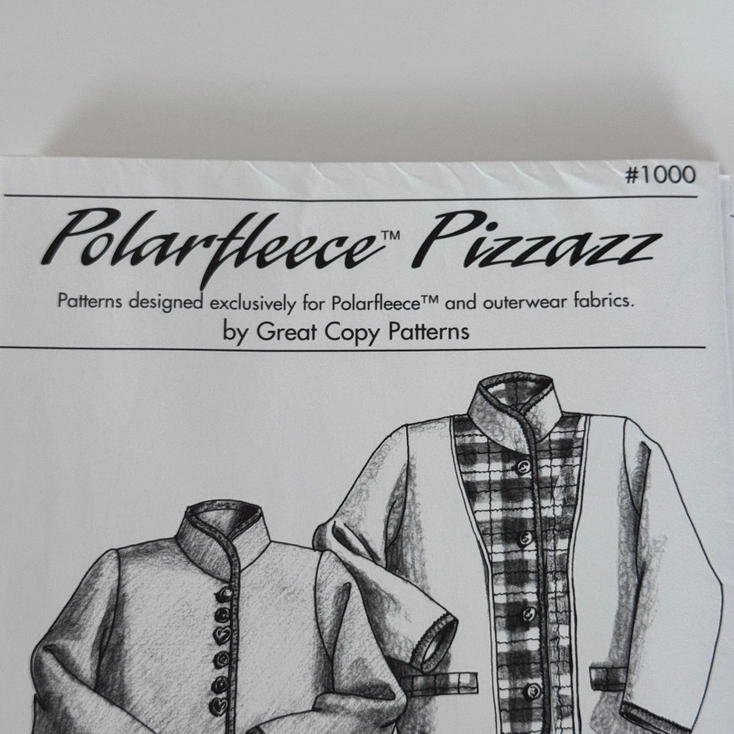 Great Copy Sewing Pattern 1000 Alpine Fleece Jacket Pizzazz Austrian XS-XL UC