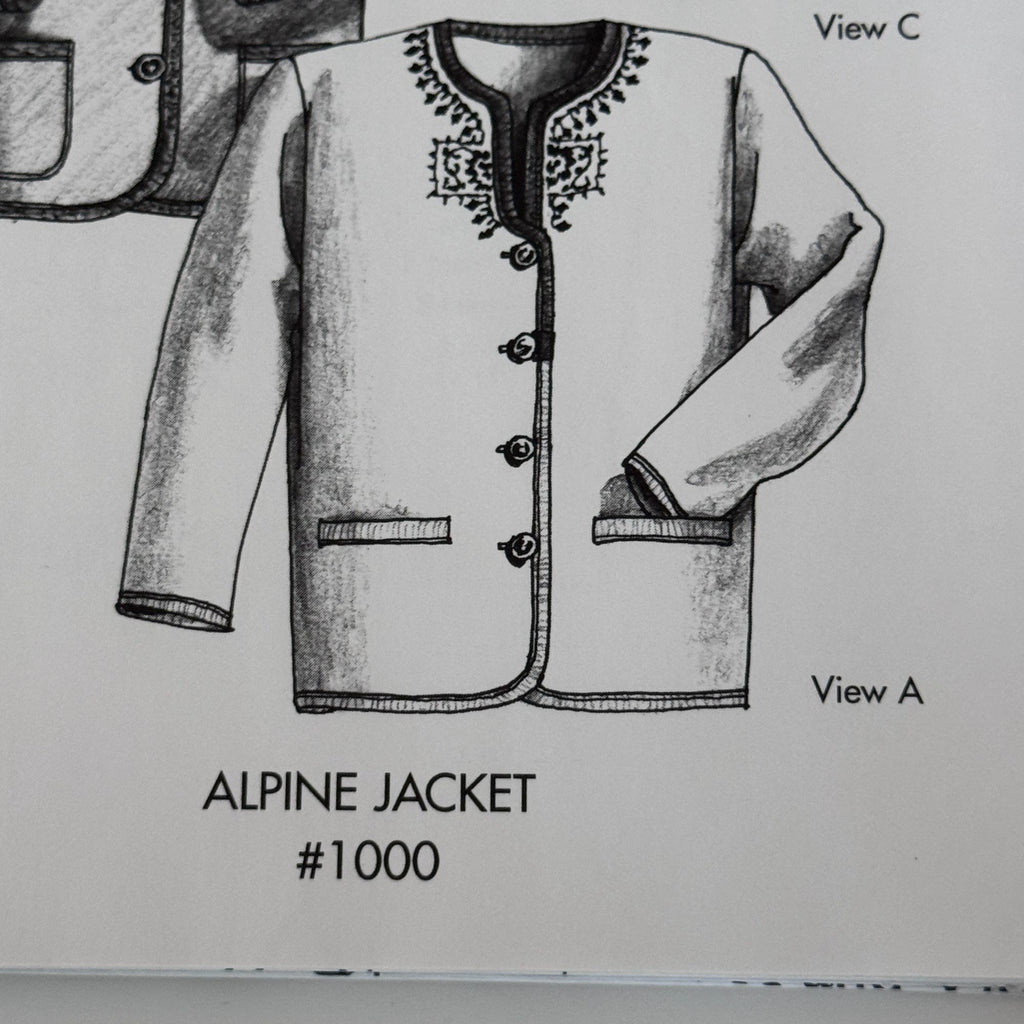 Great Copy Sewing Pattern 1000 Alpine Fleece Jacket Pizzazz Austrian XS-XL UC