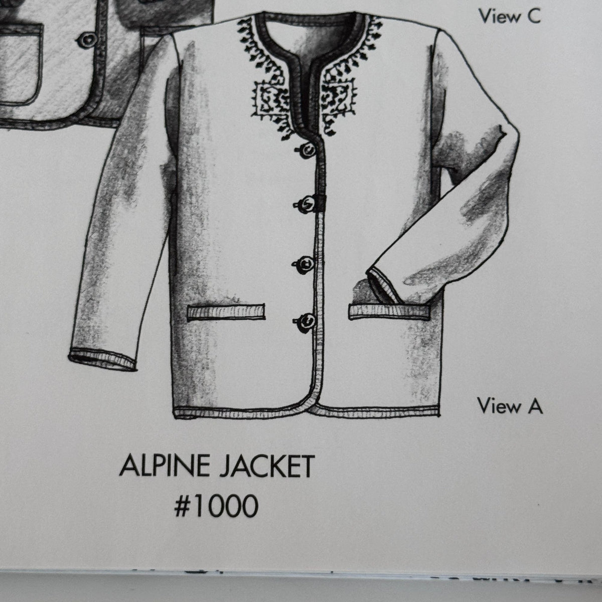 Great Copy Sewing Pattern 1000 Alpine Fleece Jacket Pizzazz Austrian XS-XL UC