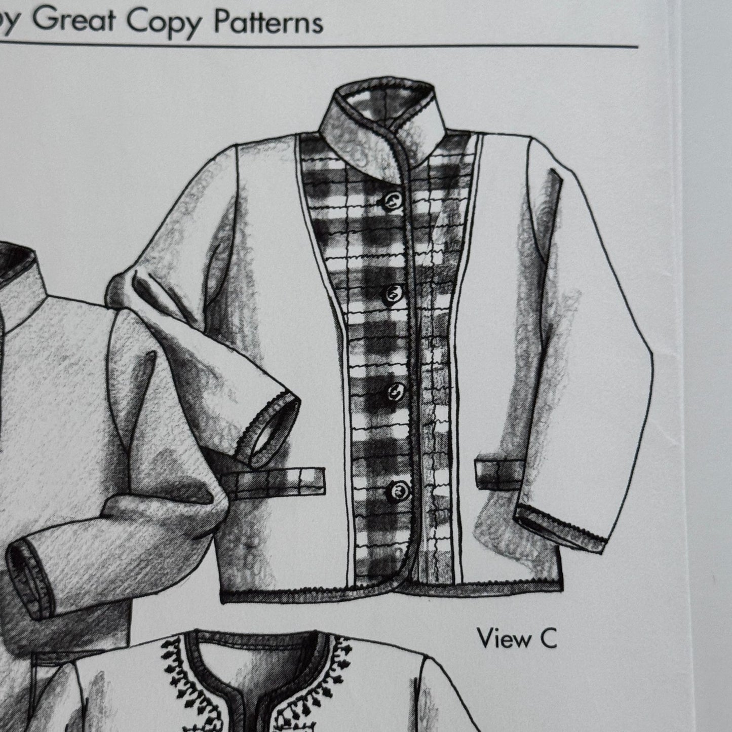 Great Copy Sewing Pattern 1000 Alpine Fleece Jacket Pizzazz Austrian XS-XL UC