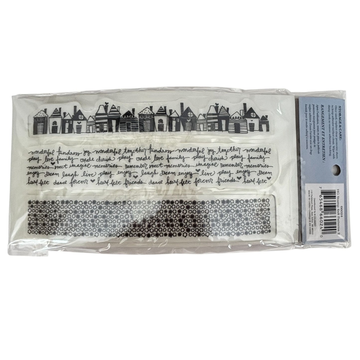 Heidi Grace Rubber Cling Stamps Patterns Border Text House Crafting Scrapbooking