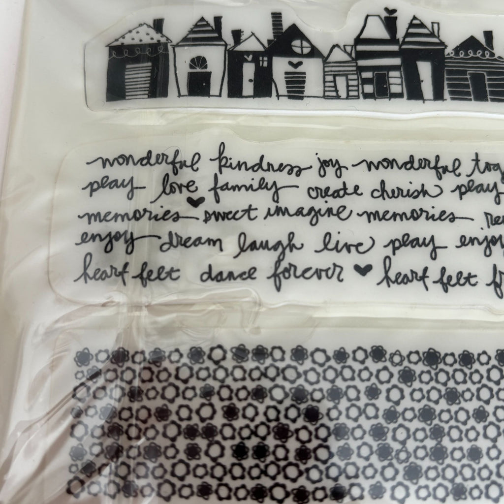 Heidi Grace Rubber Cling Stamps Patterns Border Text House Crafting Scrapbooking