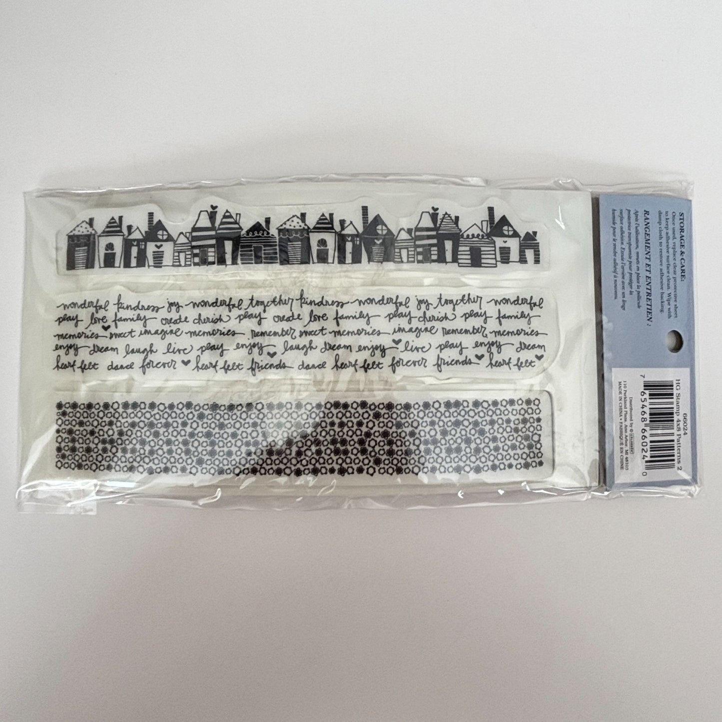 Heidi Grace Rubber Cling Stamps Patterns Border Text House Crafting Scrapbooking