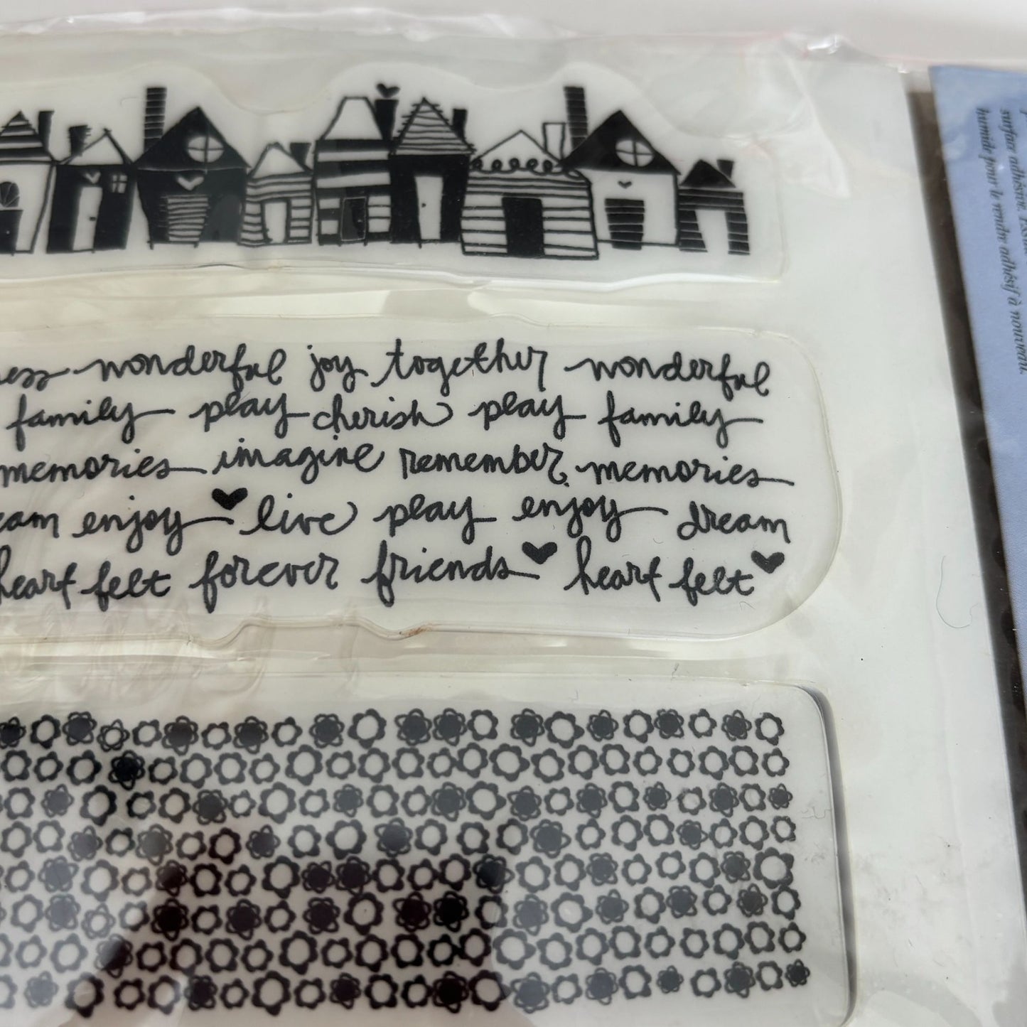 Heidi Grace Rubber Cling Stamps Patterns Border Text House Crafting Scrapbooking