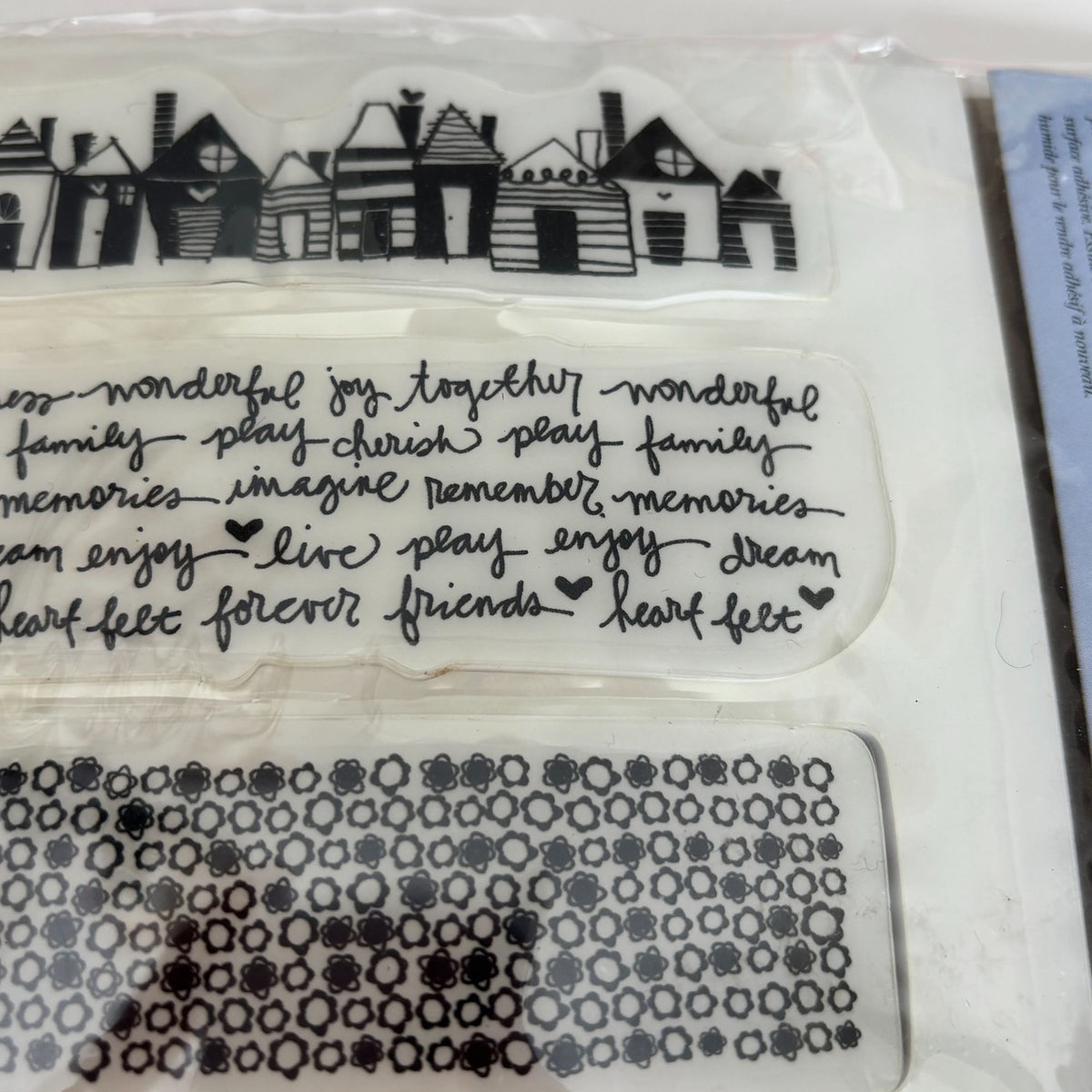 Heidi Grace Rubber Cling Stamps Patterns Border Text House Crafting Scrapbooking