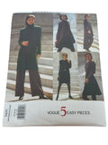 Vogue 1471 Sewing Pattern Misses Jacket Vest Top Skirt Pants Scarf Minimalist 90s Wardrobe Capsule Size 20-24 UNCUT