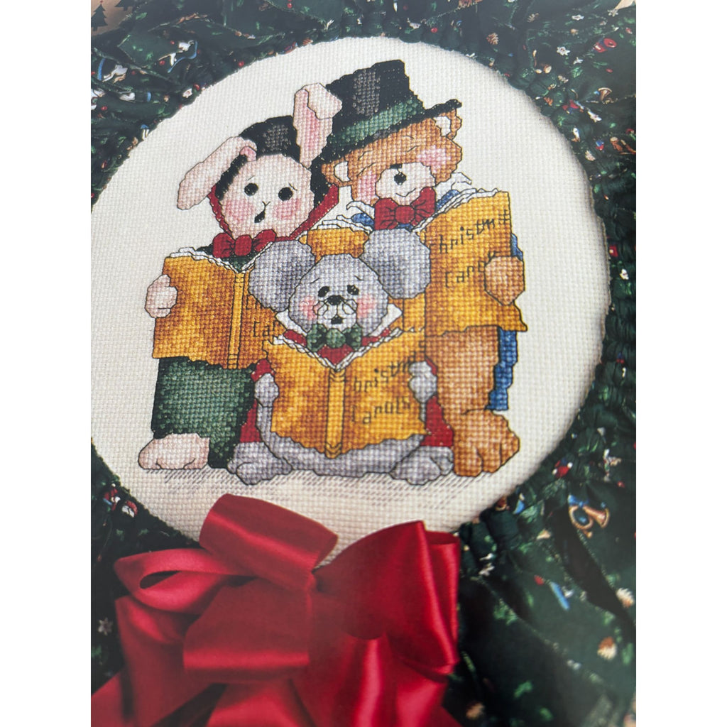 For The Love Of Cross Stitch Magazine Jan 1991 Hosanna Sampler Holiday Chickadee