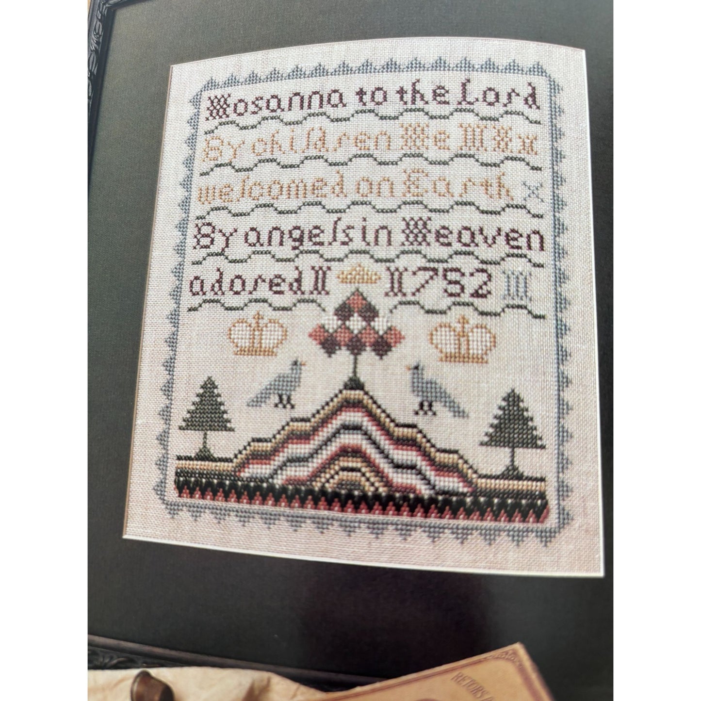 For The Love Of Cross Stitch Magazine Jan 1991 Hosanna Sampler Holiday Chickadee