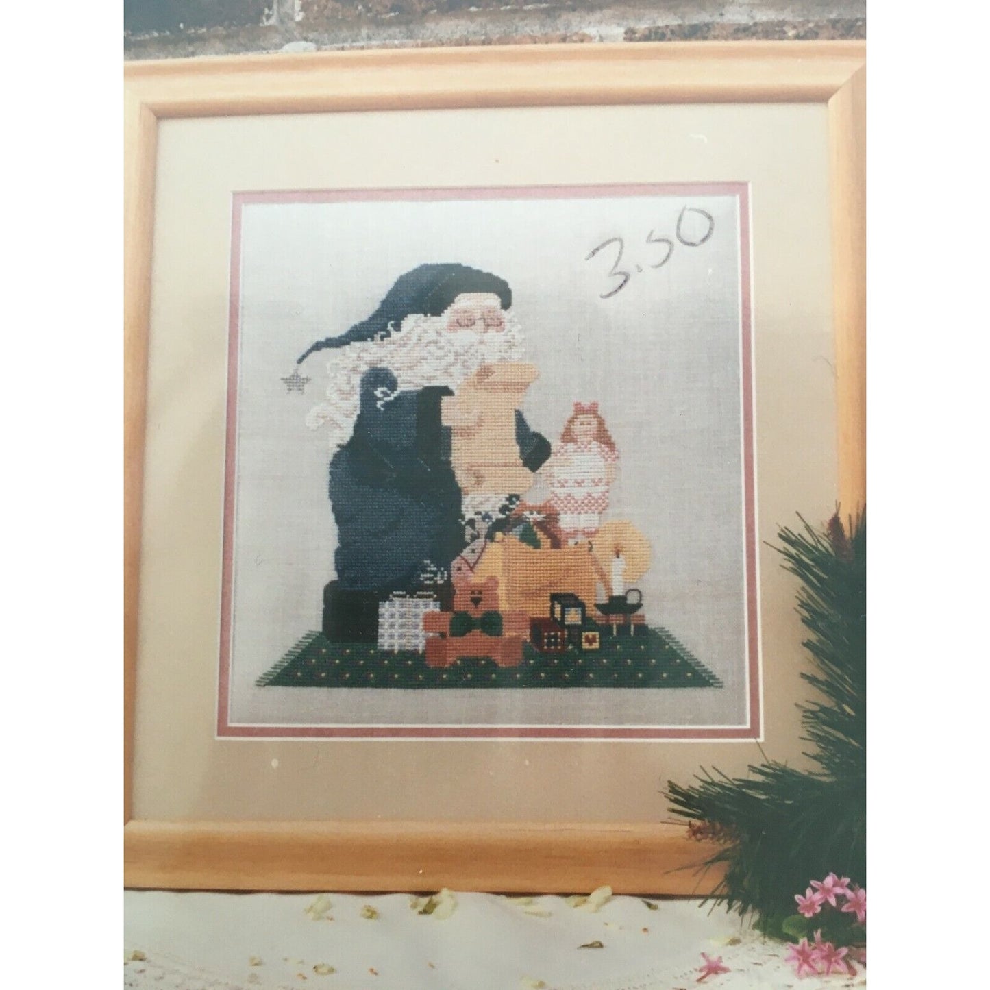 Mosey N Me Cross Stitch Pattern Packing for the Trip Santa Gift Bag Christmas Needlework
