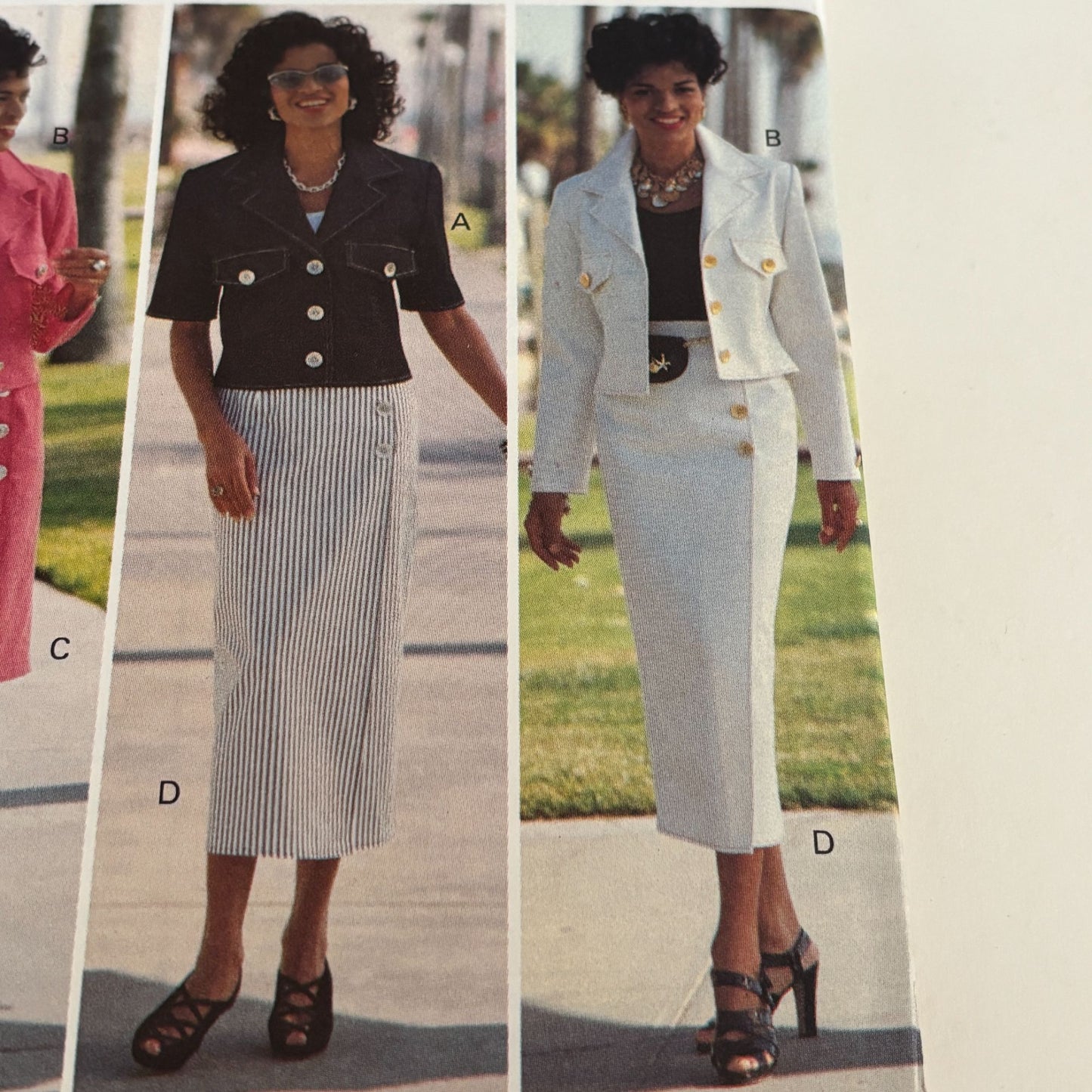 Butterick Sewing Pattern 6778 Cropped Jacket Skirt Suit Corporate Core Preppy 90s 6-10 Uncut