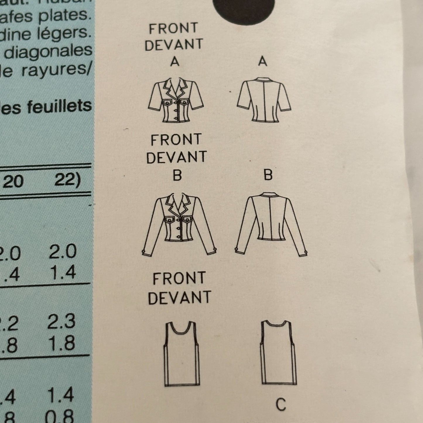 Butterick Sewing Pattern 6778 Cropped Jacket Skirt Suit Corporate Core Preppy 90s 6-10 Uncut