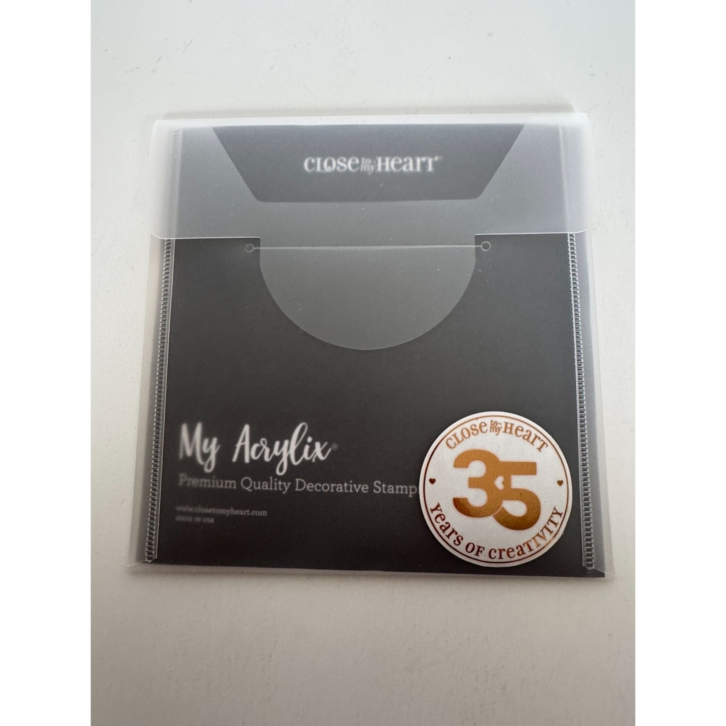CTMH Acrylic Stamp Set Sweet Girl Welcome Baby Announcement Card Making C1790