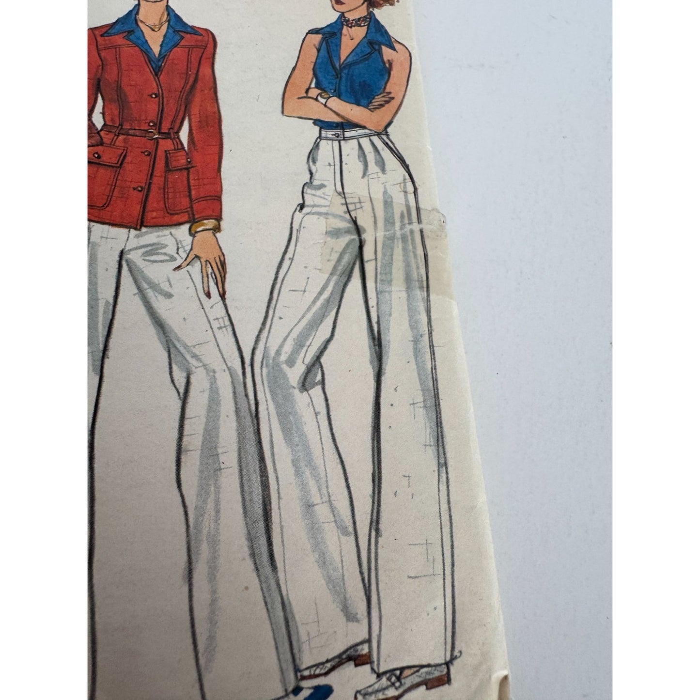 Vogue Sewing Pattern 9784 Misses Jacket Top Pants Skirt Casual Outfit Size 10 UC