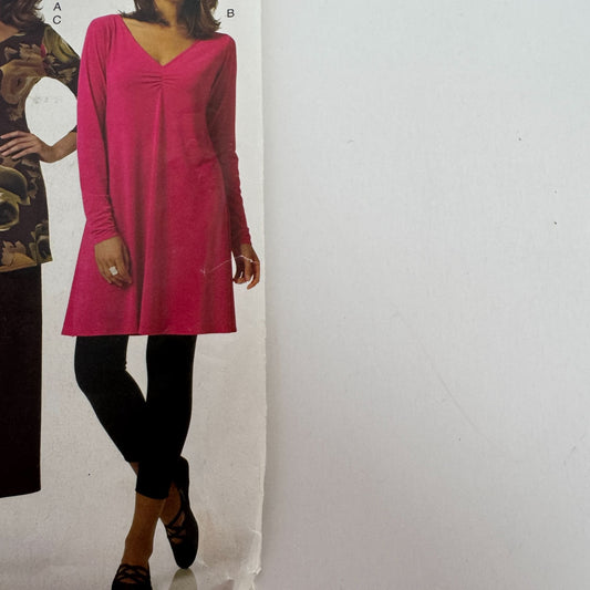 Butterick See and Sew Sewing Pattern B5375 Misses Tunic Dress Pants Easy 4-14 UC