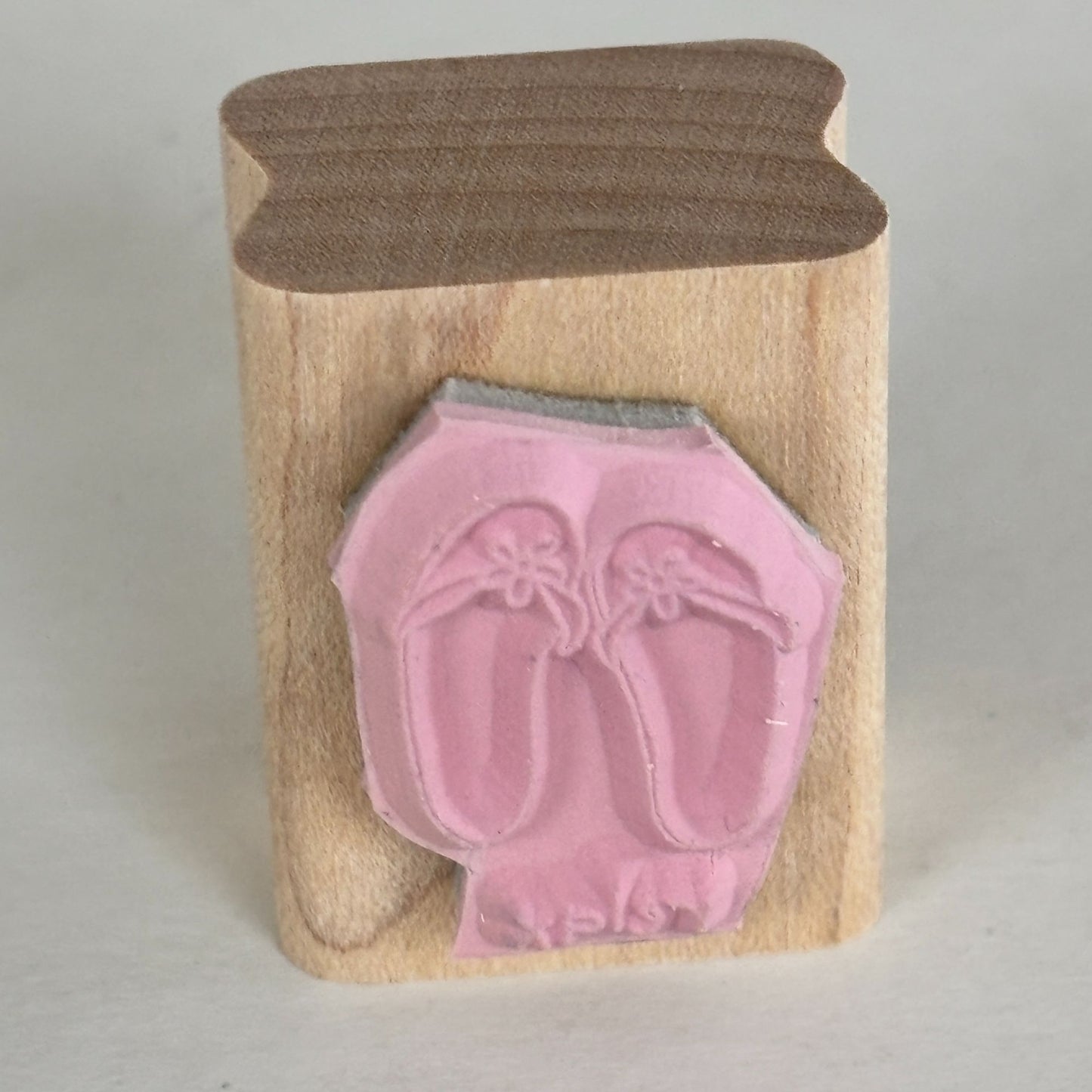 Stampin Up Rubber Stamp Flip Flops Shoes Sandals Relax Beach Vacation Card Making Summer