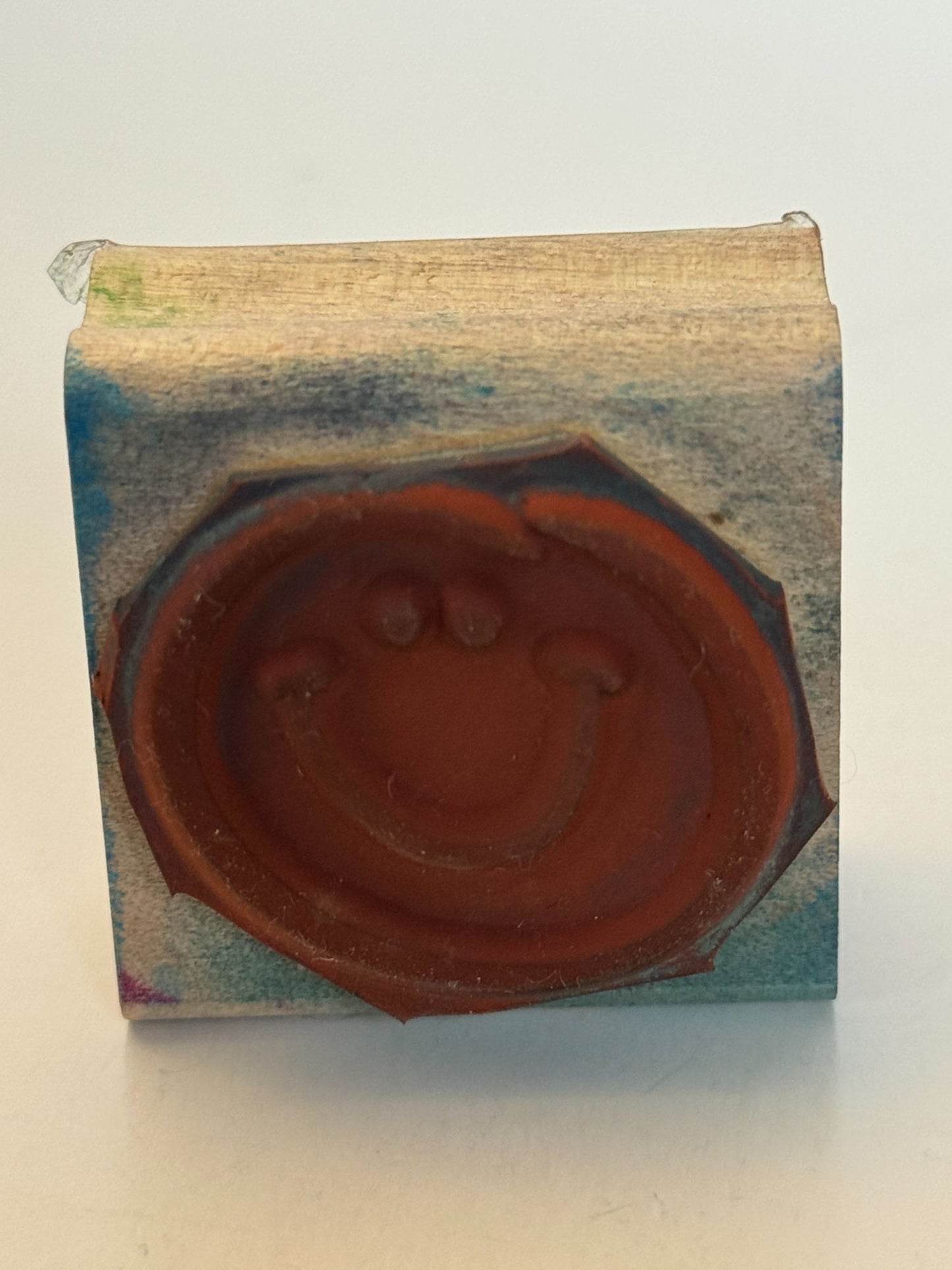 Stampin Up Rubber Stamp Smiley Face Happy Smile Card Making Craft Wood Mounted