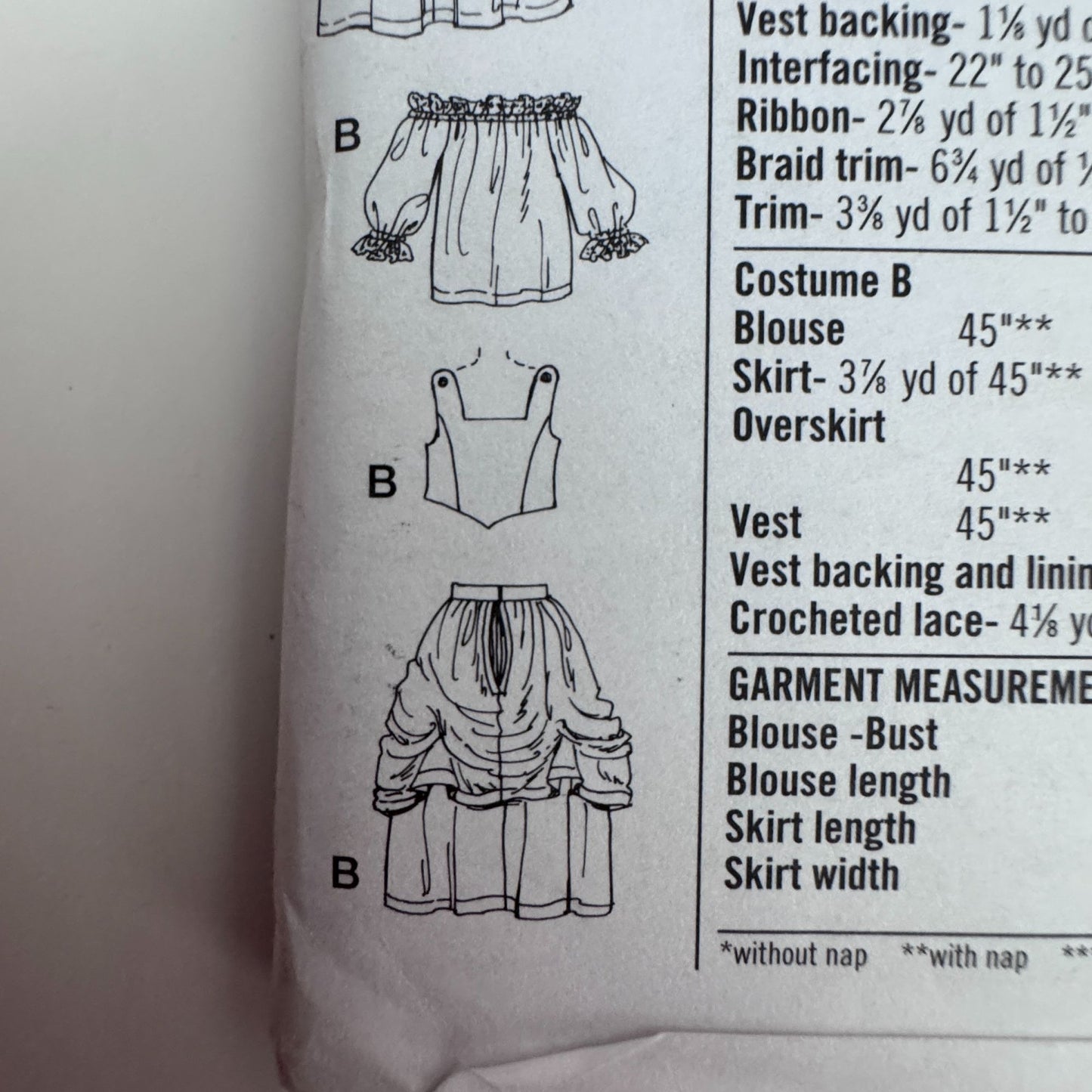 Simplicity Sewing Pattern 3809 Skirt Corset Renaissance Celtic Costume 10-14 UC Andrea Schewe