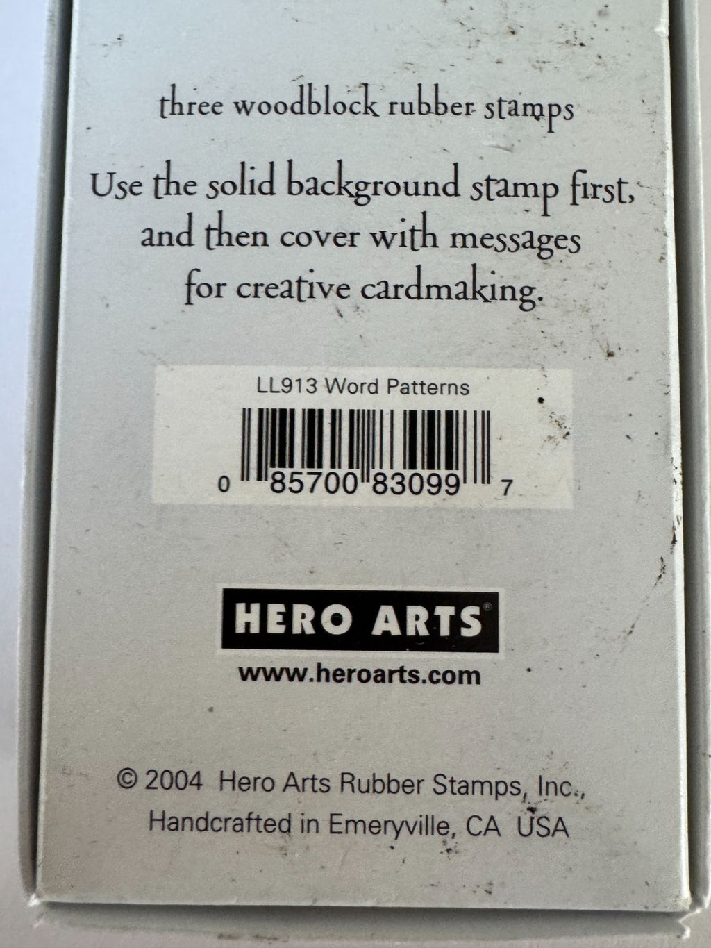 Hero Arts Rubber Stamps Word Patterns Thank You Cardmaking Set Words Hello Craft