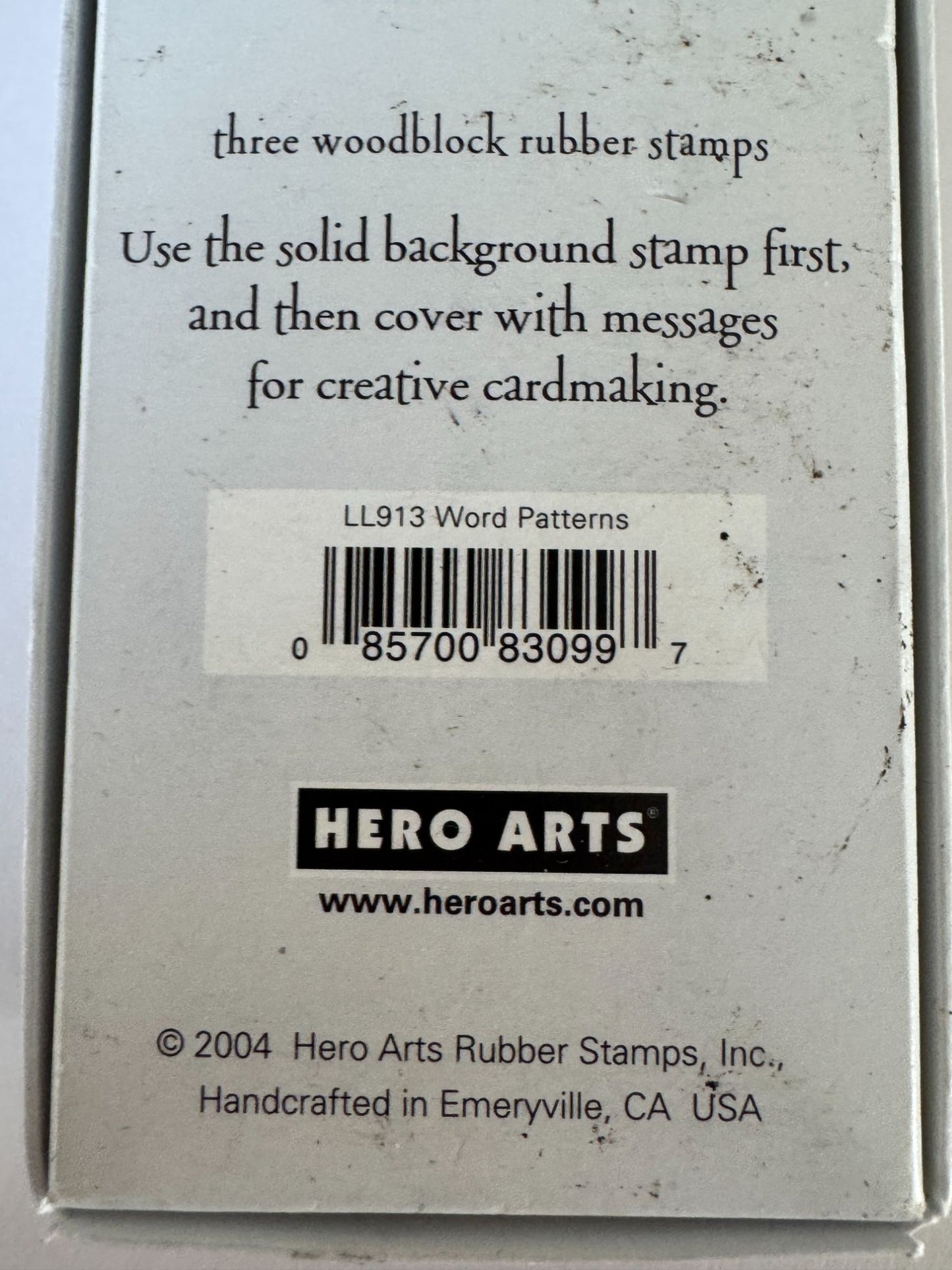 Hero Arts Rubber Stamps Word Patterns Thank You Cardmaking Set Words Hello Craft