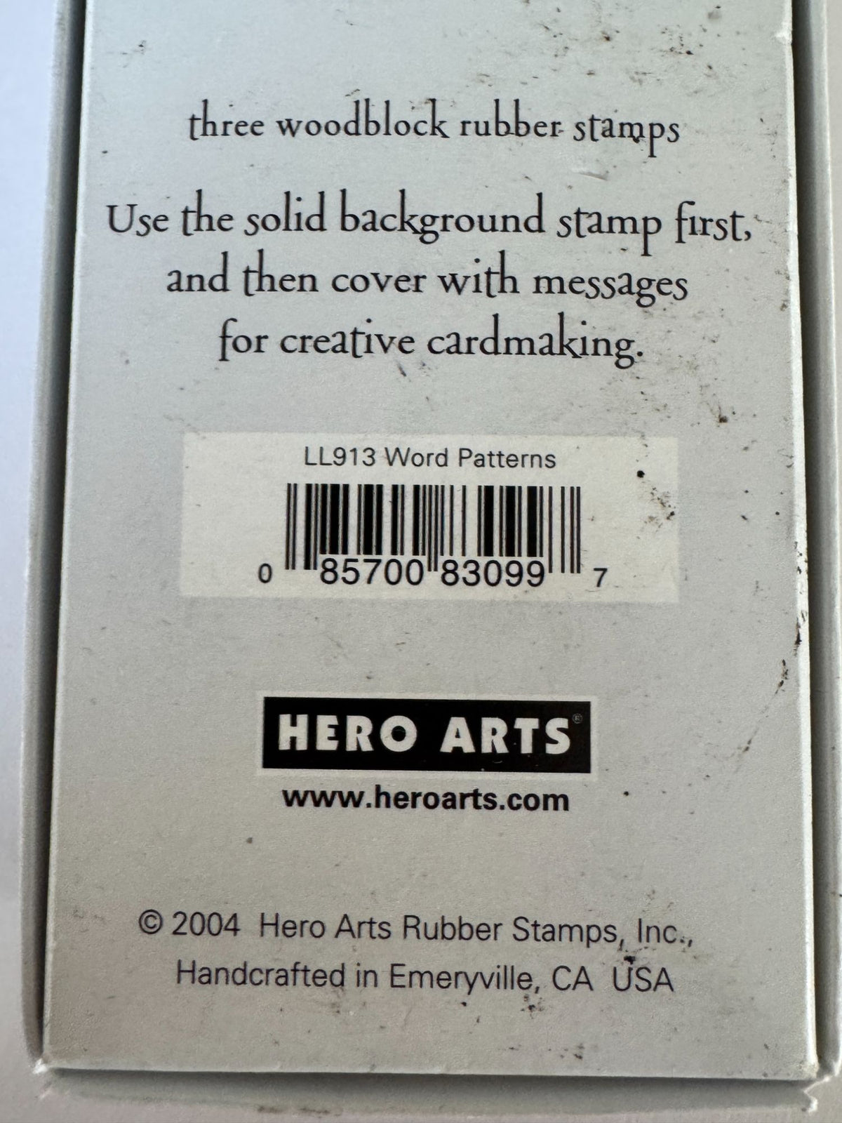 Hero Arts Rubber Stamps Word Patterns Thank You Cardmaking Set Words Hello Craft
