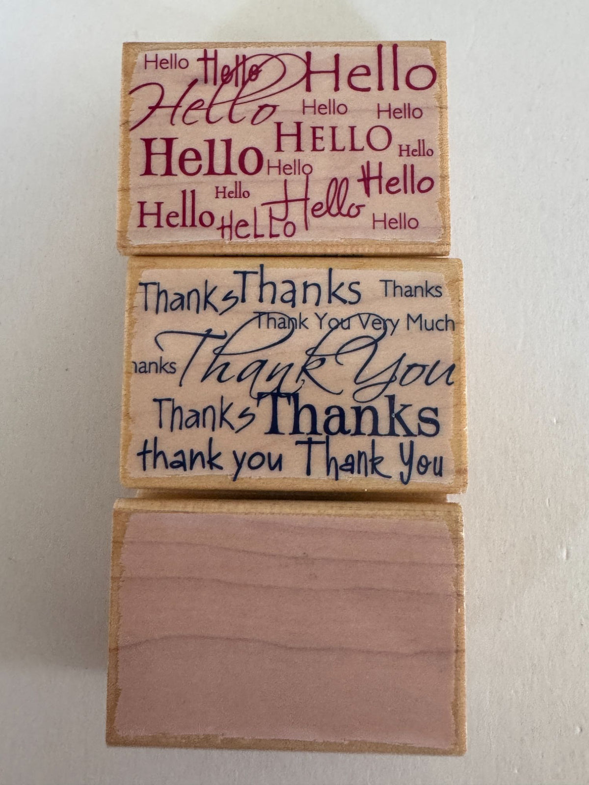 Hero Arts Rubber Stamps Word Patterns Thank You Cardmaking Set Words Hello Craft