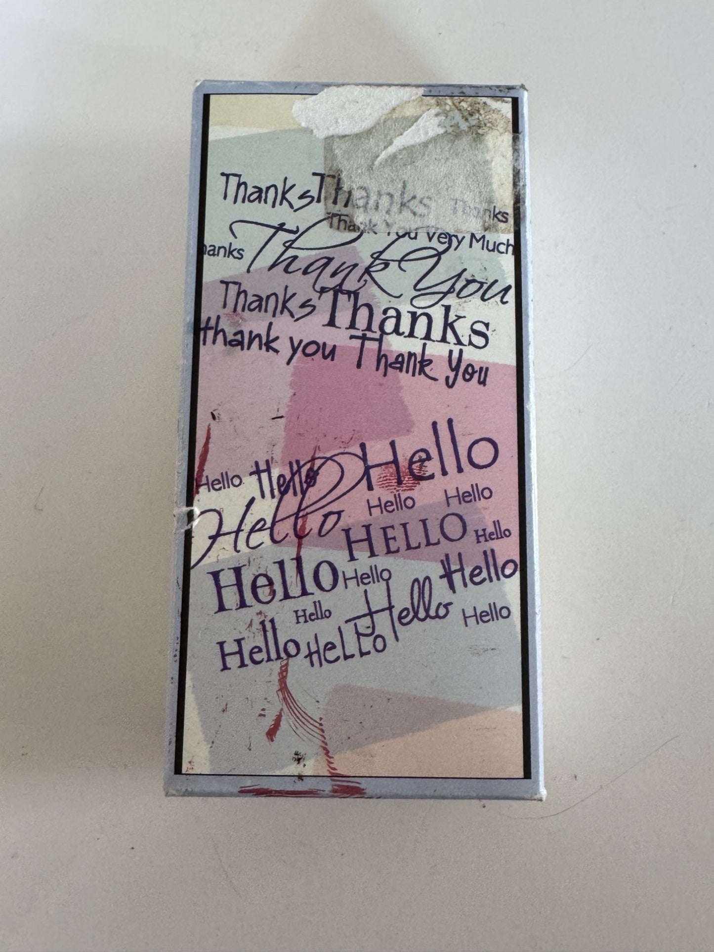 Hero Arts Rubber Stamps Word Patterns Thank You Cardmaking Set Words Hello Craft