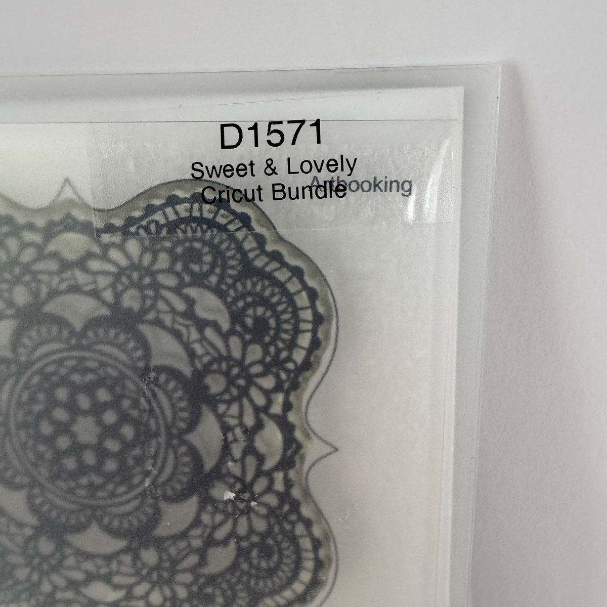 CTMH My Acrylix Acrylic Stamp Set Sweet and Lovely Journaling Lines Frame D1571