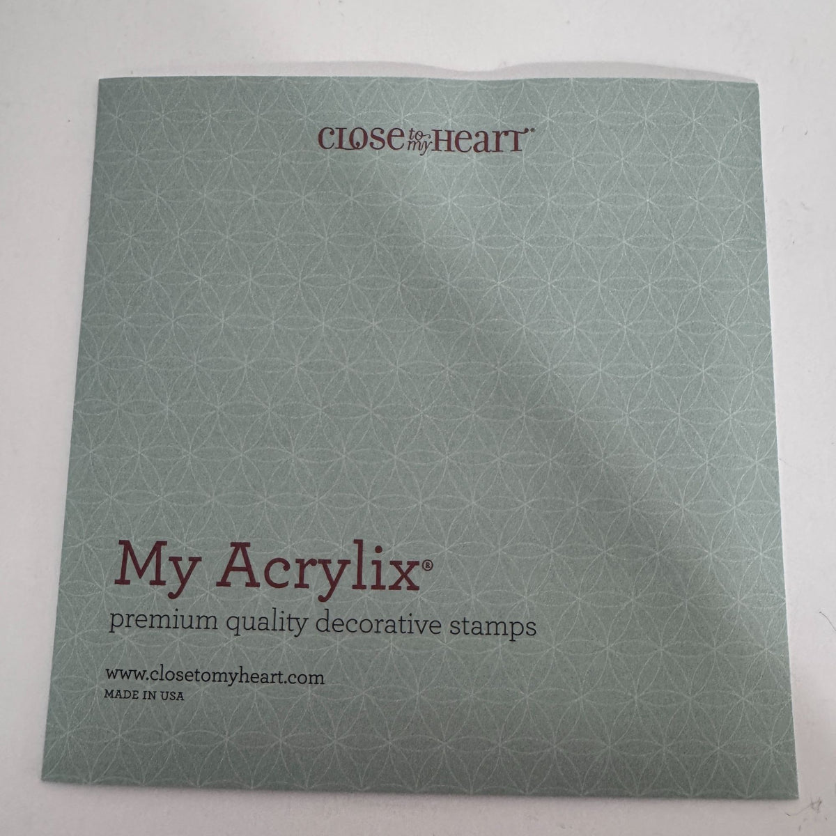 CTMH My Acrylix Acrylic Stamp Set Sweet and Lovely Journaling Lines Frame D1571
