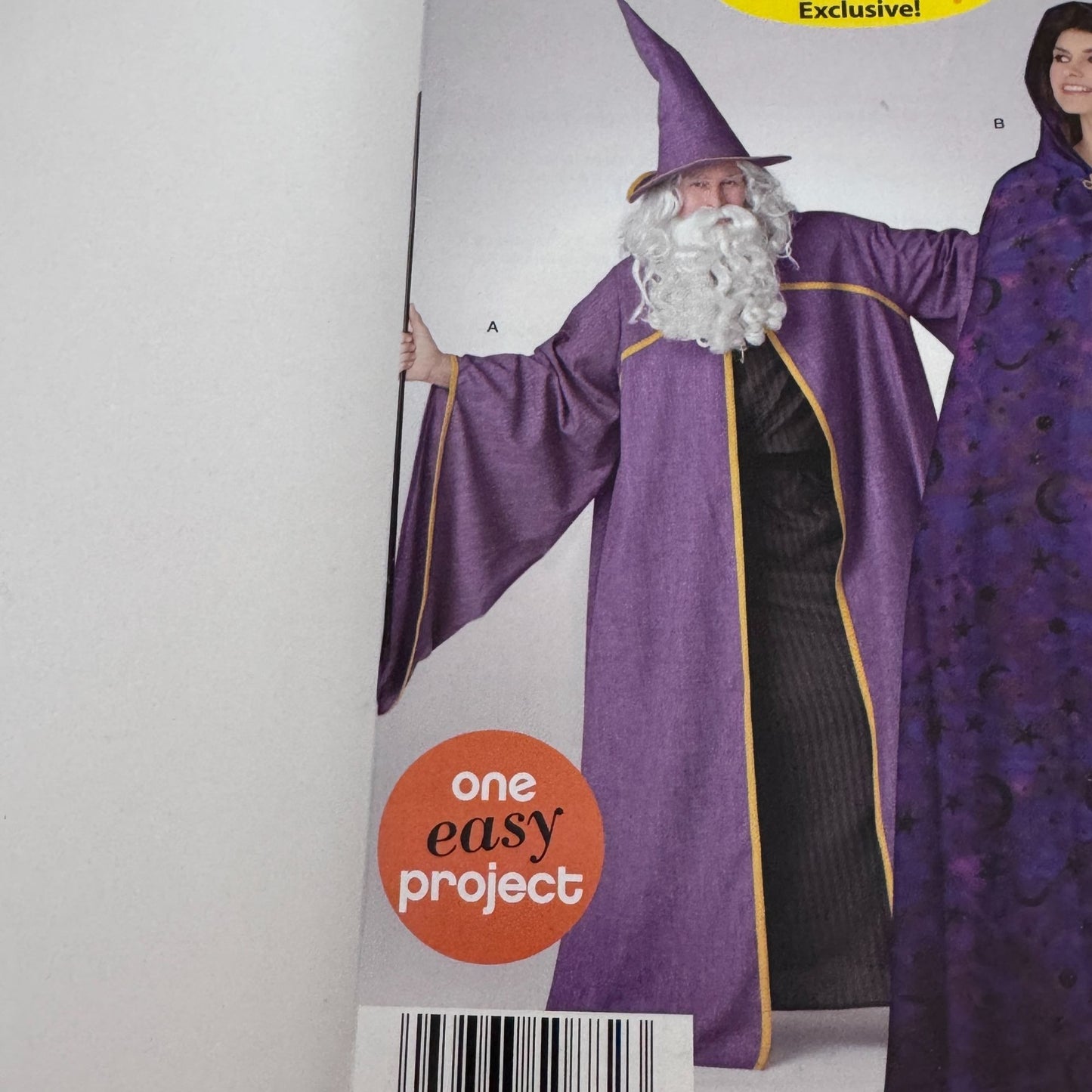 Simplicity Sewing Pattern 0882 Wizard Costume Cloak Hooded Cape XS-XL Uncut Halloween Easy