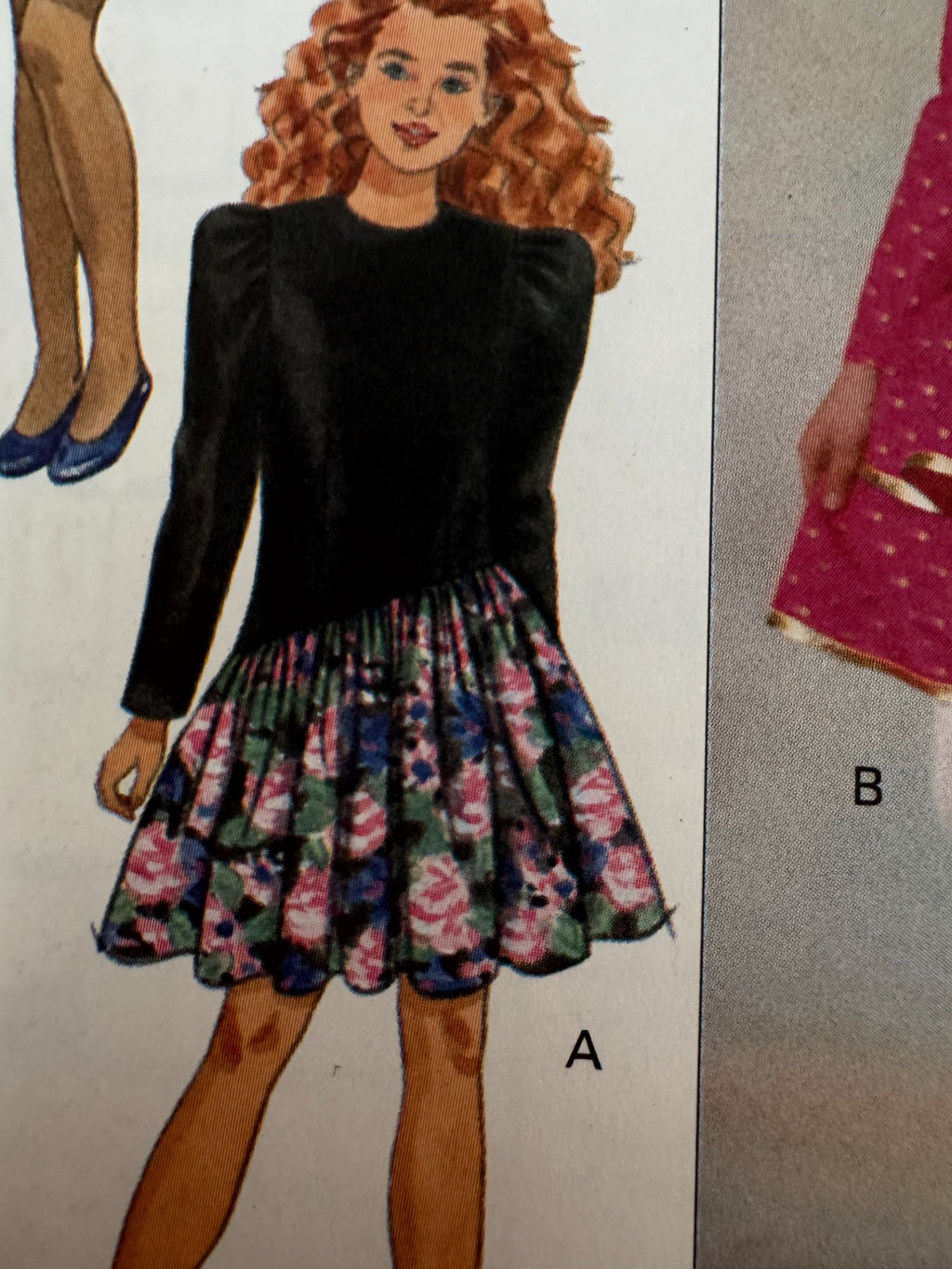 Butterick Sewing Pattern 5127 Girls Party Dress Ruffles Dropped Waist Bow 7 8 10