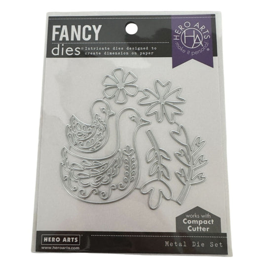 Hero Arts Fancy Dies Bird Family Metal Die Set Spring Easter Nature Cardmaking