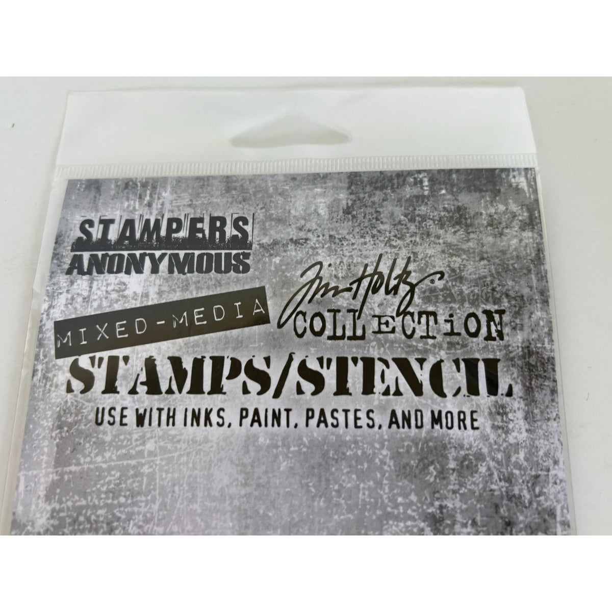 Tim Holtz Collection Mixed Media Stamps and Stencil Set Journaling Words Inspire