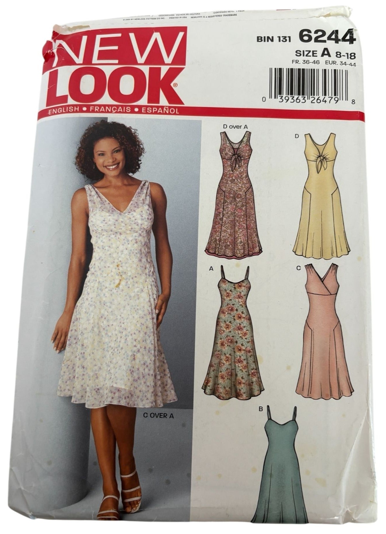 Simplicity New Look Sewing Pattern 6244: Misses' Dress