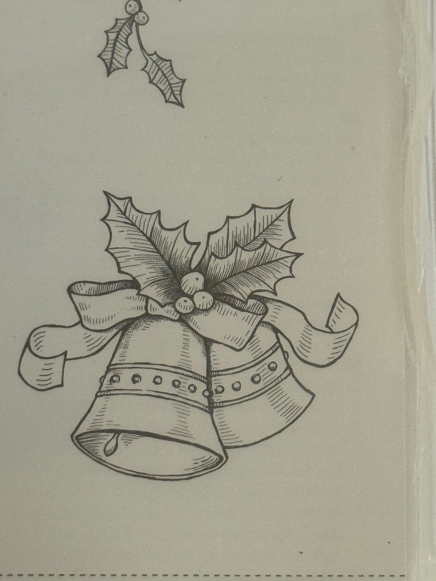 Stampin Up Rubber Stamps Bells and Boughs A Merry Christmas Card Making Set of 4