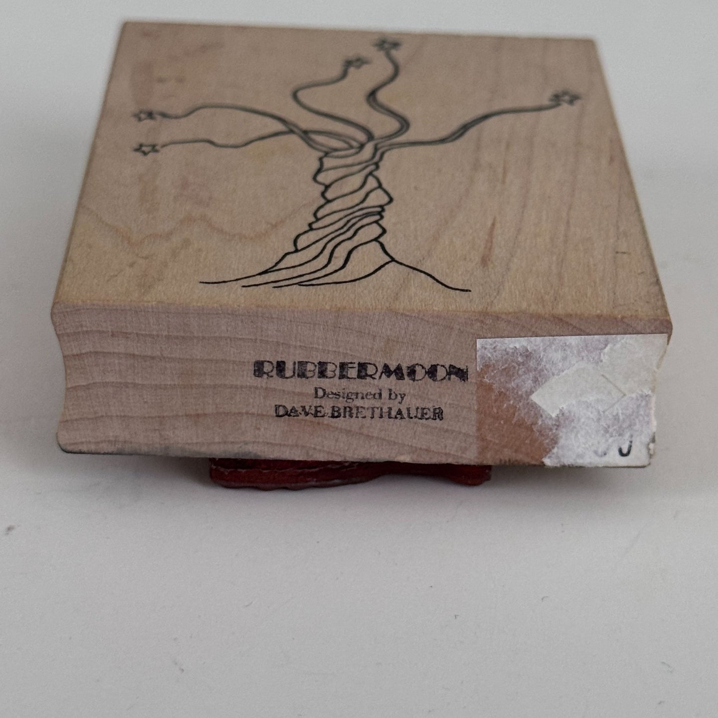 Rubbermoon Rubber Stamp Twisted Tree Whimsical Art Journal Fantasy Crafts Mixed Media