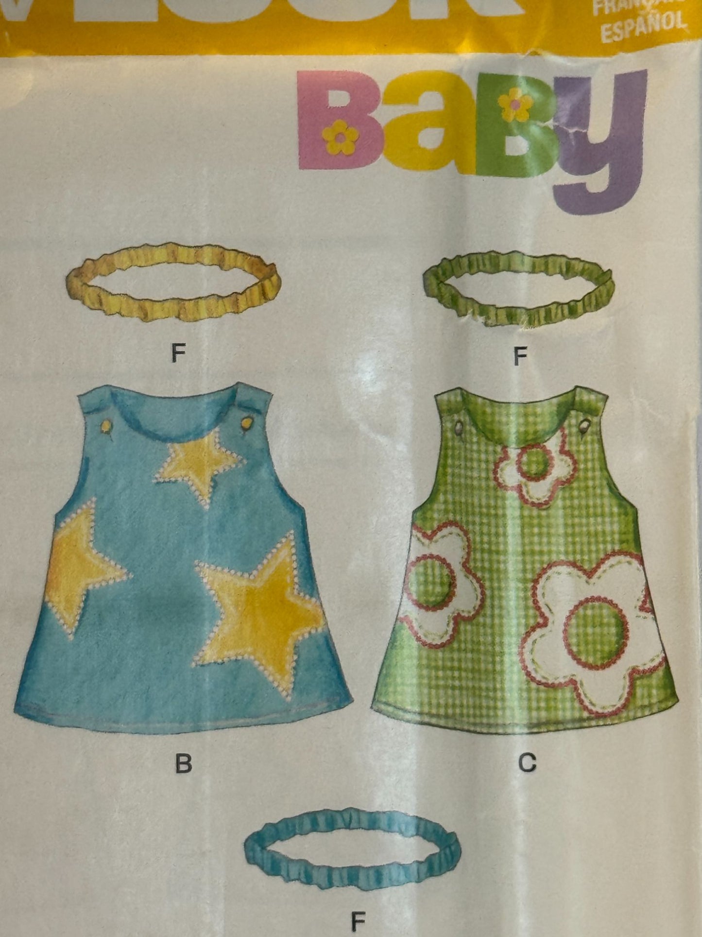 New Look Sewing Pattern A6576 Baby Dress Infant Girl Summer Easy Simplicity UC