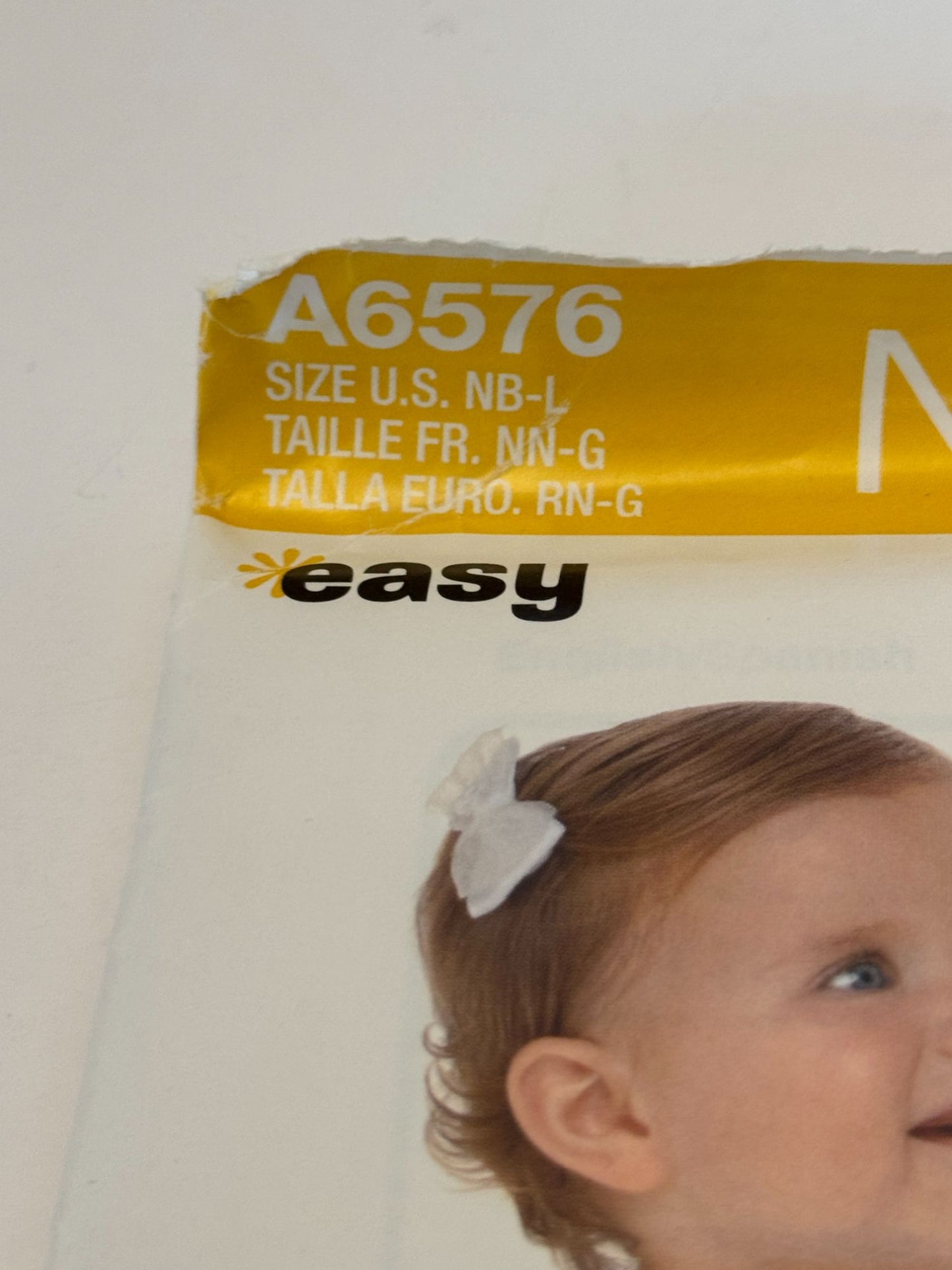 New Look Sewing Pattern A6576 Baby Dress Infant Girl Summer Easy Simplicity UC