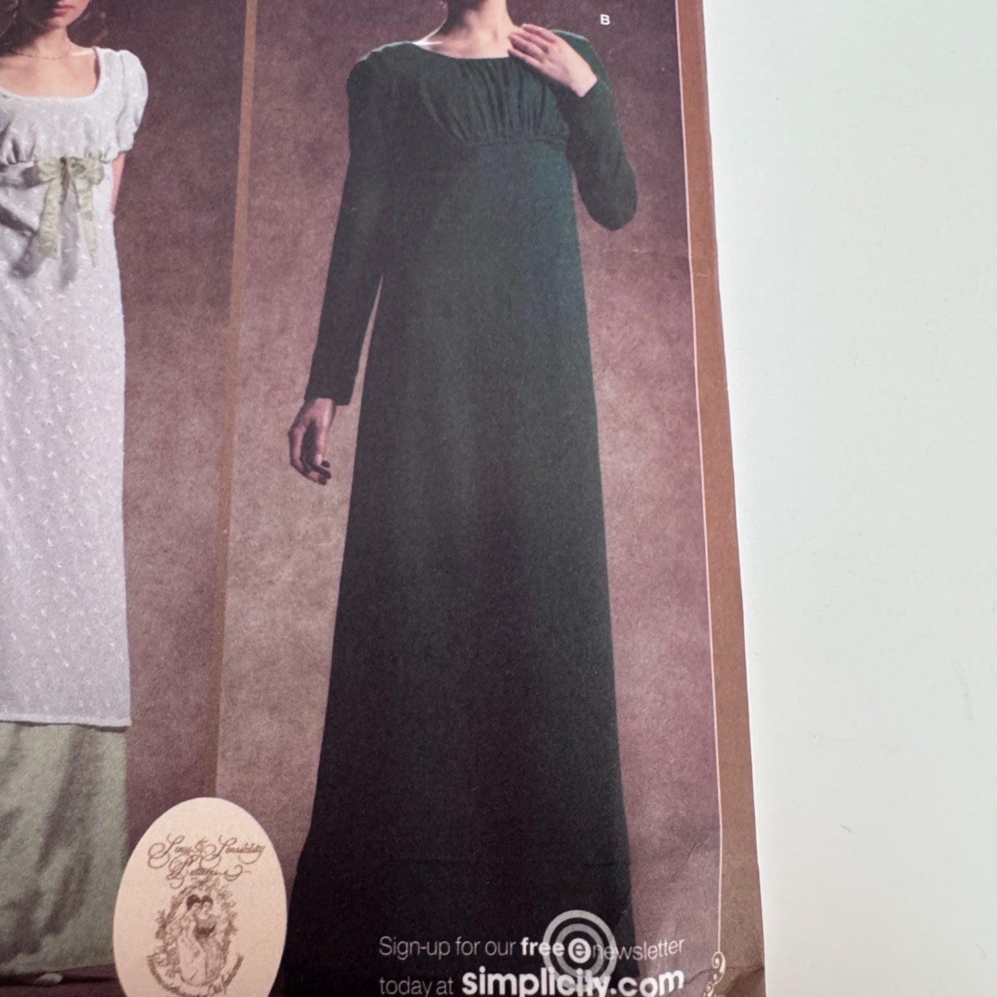 Simplicity Sewing Pattern 4055 Regency Era Dress Historical Costume 14-20 Uncut Circa 1795-1825 Halloween