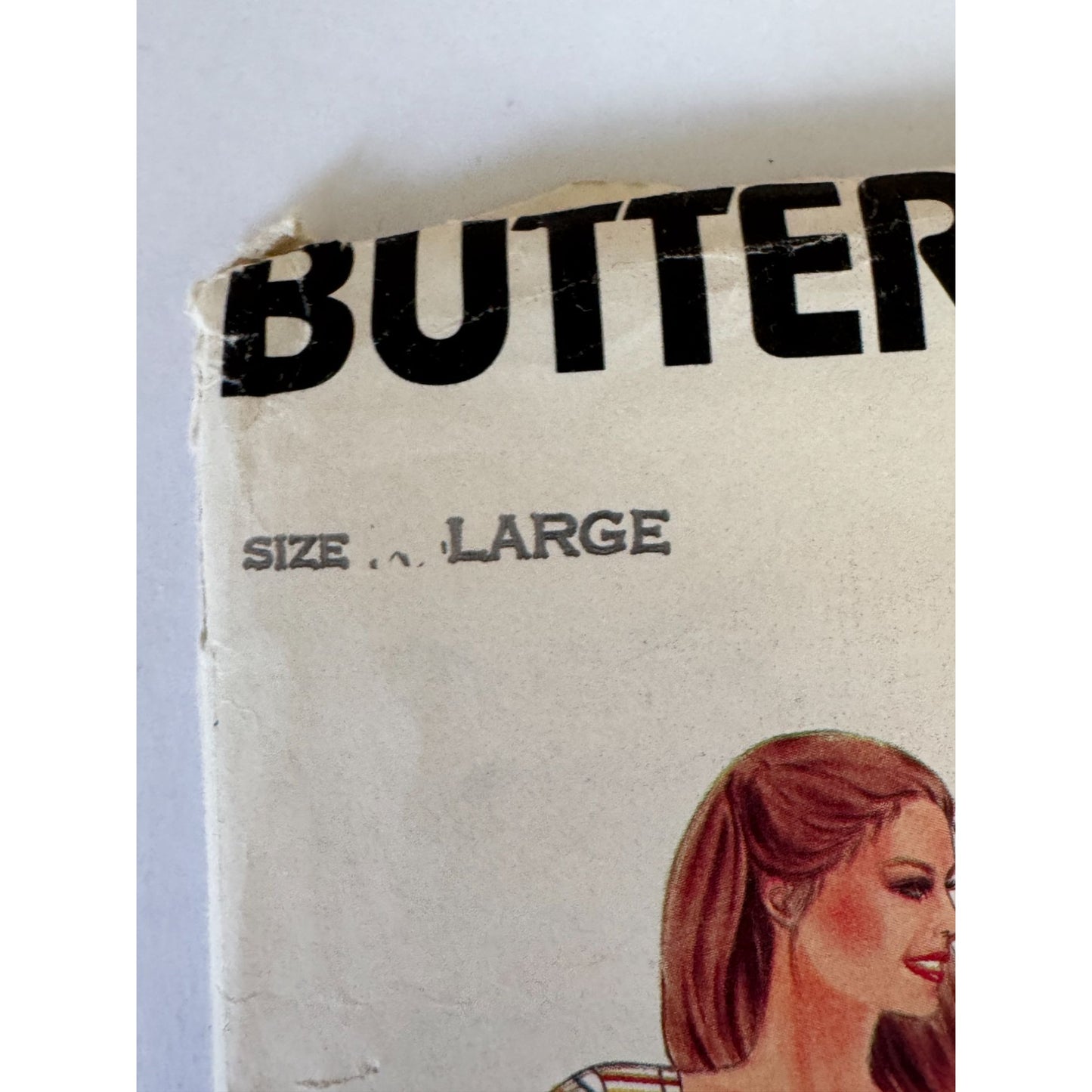 Vintage 80s Knit Top Sewing Pattern Retro Square Neck Tee Butterick 3753 1980s Large Casual Fashion 16 18